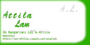 attila lam business card